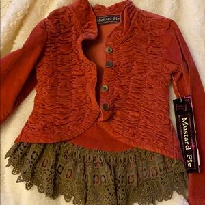 3 piece set Mustard Pie coat size 4